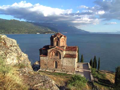 Охридское озеро. Церковь Св. Иоанна Богослова